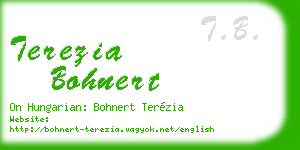 terezia bohnert business card